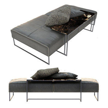意大利Vittoria Frigerio 现代沙发凳3D模型