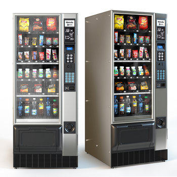 现代冰箱贩卖机3D模型