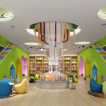 现代幼儿园大厅3D模型