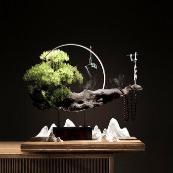 新中式松树盆景3D模型