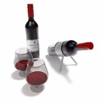 红酒组合3D模型