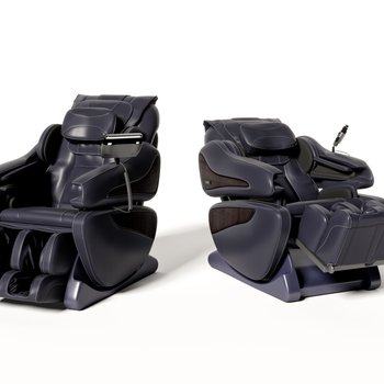 现代皮质按摩椅3D模型