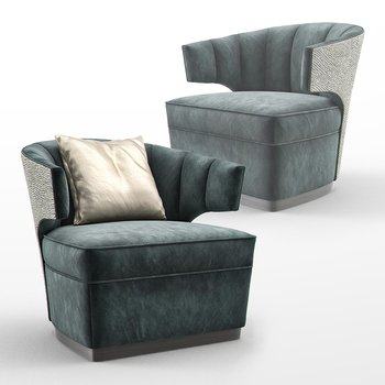 现代轻奢单人沙发3D模型