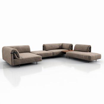德国 Rolf Benz 现代多人沙发3D模型