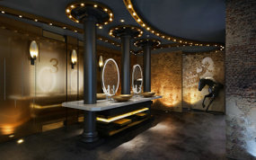 工业酒吧卫生间3D模型