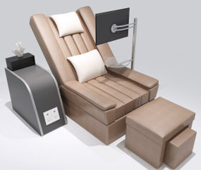 现代按摩躺椅足浴沙发3D模型
