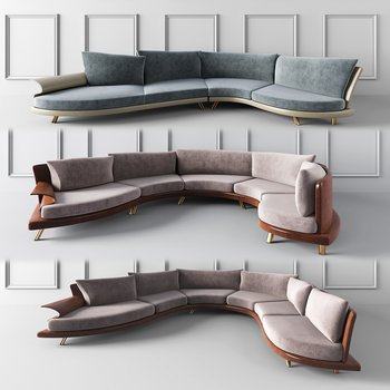 现代异形沙发3D模型