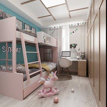 现代女儿房3D模型