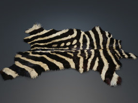 现代虎皮绒毛地毯3D模型