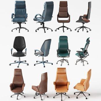 现代办公椅职员椅3D模型