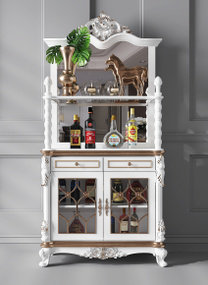 欧式实木酒柜3D模型
