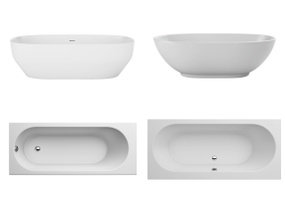 现代简约浴缸组合3D模型