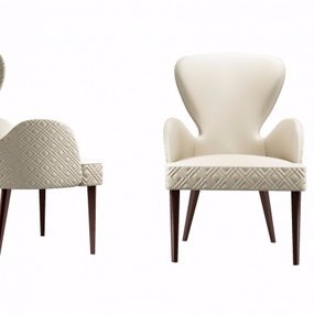 意大利Rugiano现代皮革休闲椅3D模型