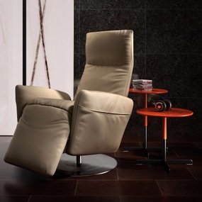意大利Poltrona Frau品牌 现代旋转按摩单人沙发3D模型