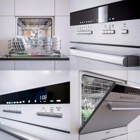 现代厨房洗碗机3D模型