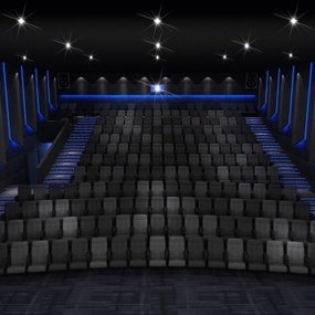现代电影院影厅3D模型