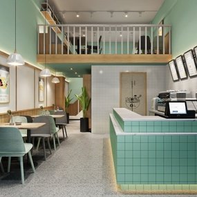 北欧奶茶店3D模型