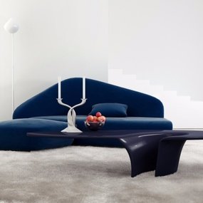 意大利Driade品牌 现代蓝色转角沙发3d模型