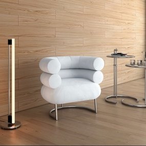 德国ClassiCon品牌 现代皮革沙发椅3d模型
