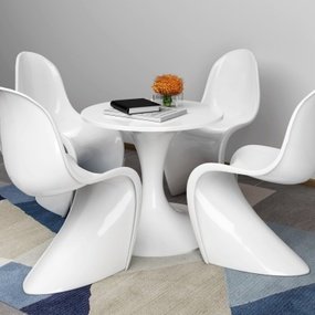 现代休闲四人桌椅组合3d模型