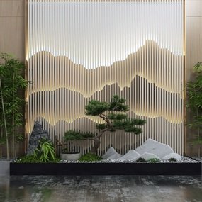 新中式景观园艺小品3d模型