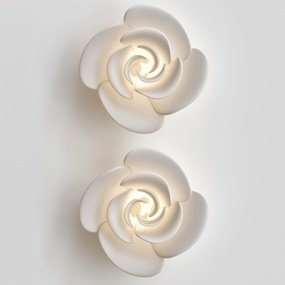 现代花朵造型壁灯3d模型