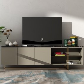 现代轻奢电视柜3d模型