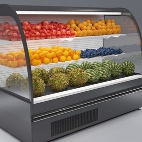现代水果保鲜柜3d模型