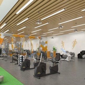 北欧健身房3d模型