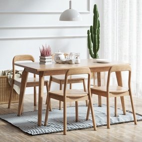 北欧实木餐桌椅3d模型