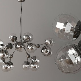 现代玻璃吊灯3d模型