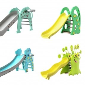 现代儿童滑梯游乐设施3d模型