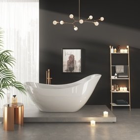 北欧浴缸卫浴架组合3d模型