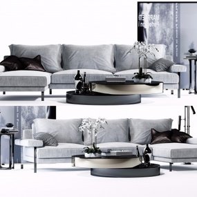 现代组合沙发3d模型