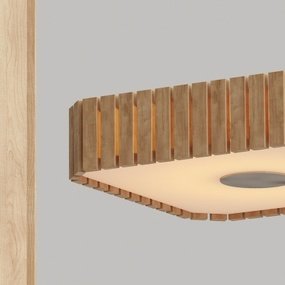 新中式木纹吸顶灯3d模型