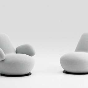 现代布艺休闲沙发3d模型