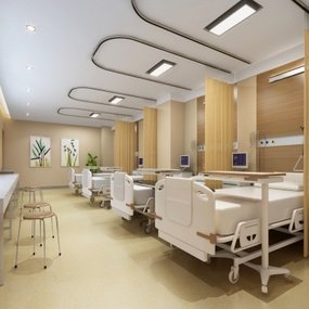 现代医院病房3d模型