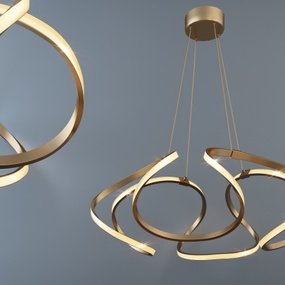现代金属创意吊灯3d模型