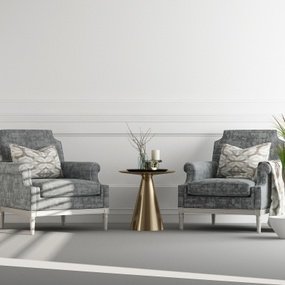 美式组合沙发3d模型