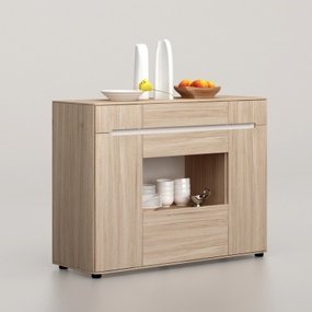 现代实木餐边柜3d模型