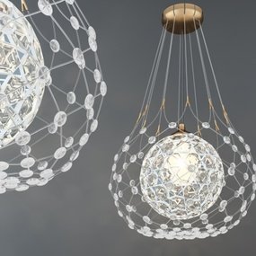 现代时尚水晶球形装饰灯3d模型