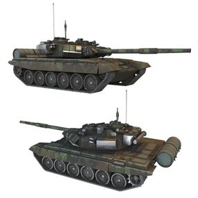 现代军事坦克3d模型