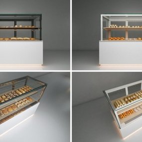 现代面包保险柜展柜组合3d模型