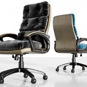 现代皮革大班椅3d模型