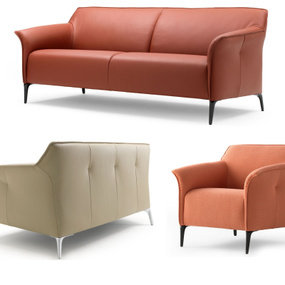 现代单人双人沙发3d模型