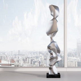 现代抽象雕塑摆件3d模型