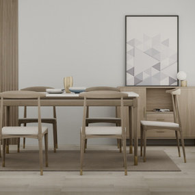 北欧餐厅餐桌椅3d模型