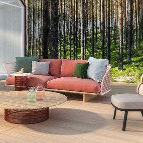 西班牙Kettal品牌 北欧布艺户外沙发组合3d模型