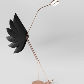 现代创意黑天鹅落地灯3d模型