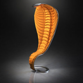 现代创意眼镜蛇高靠背单椅3d模型
